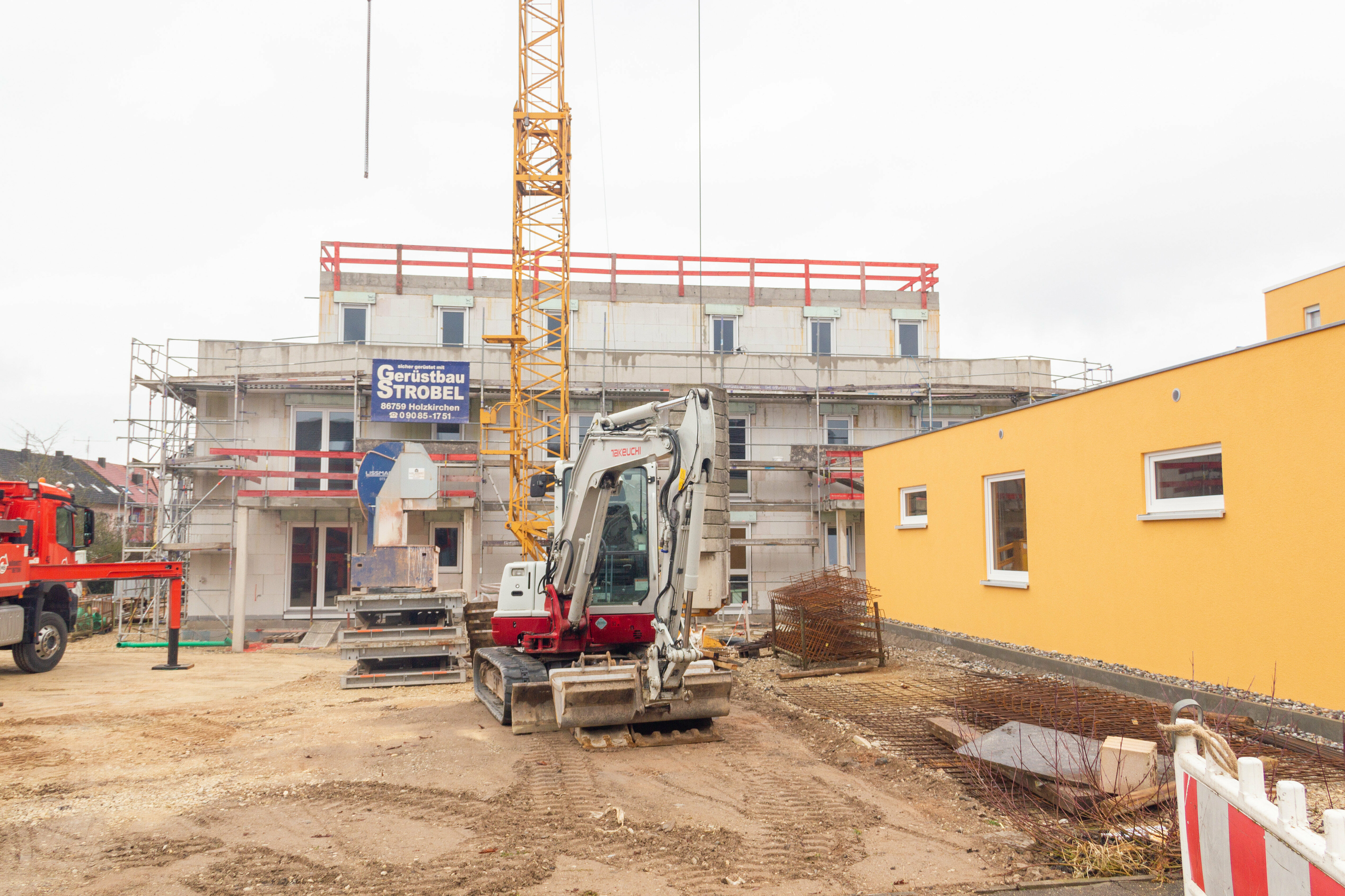 WBG Gunzenhausen - Projekt Integriertes Wohnen - Bauphase Februar 2023